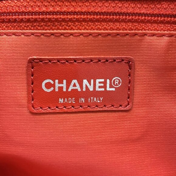 CHANEL New Travel Line Tote MM - Red Nylon Jacquard Leather Tote Bag 454-081525 - Picture 8 of 8